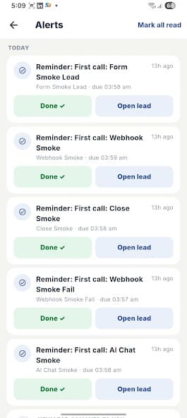 Sales Daddy mobile app screen